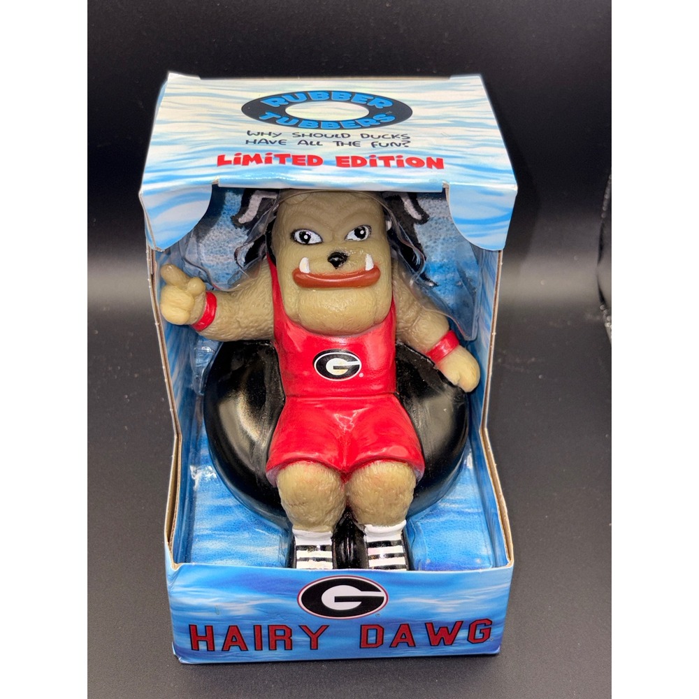 Georgia Bulldogs Hairy Dawg Rubber Tubbers Limited Edition Floating Mascot Toy - Picture 4 of 5